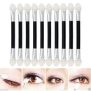 12x Double-End Eye Shadow Sponge Brushes Proper Makeup Cosmetic Applicator New