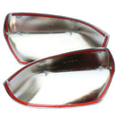 Abs Chrome Car Rear View Mirror Protection Covers Rearview Mirror Stickers  L5Q7