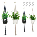 Macrame Plant Hanger, 4Packs Hanging Plant Holders Indoor Outdoor Wall Hang