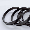 4pcs Circuit Performance 66.6mm OD to 57.1mm ID Hub Centric Rings Black OD