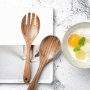 Wood Acacia Salad Servers for Nonstick Cookware Kitchen Wooden Baking Salad