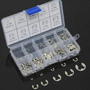 120Pcs Stainless Steel E-Clip Retaining Snap Ring Circlip Kit 1.5mm to 10mm