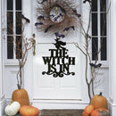 Halloween The Witch Is In Sign Non-woven Witch Hanging On Party Decorat ME