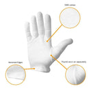 (4 Pairs) Moisturizing Therapeutic Gloves for Dry Hands Made with Premium W