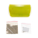 Pet Cat Wall Corner Grooming Massage Self Groomer Brush Tool 2x