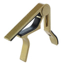 Clamp Key Trigger Capo for Acoustic Electric Classic Guitar (Golden) G2U8