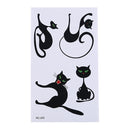 Horror Cat Waterproof Arm Temporary Tattoo Stickers Body Art Removable Tatoos 0K
