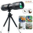 10-30x30 Zoom Portable Outdoor Pocket Monocular Telescope for Travel Hunting