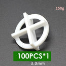 100pcs Level Cross Tile Spacers for Flooring Wall Tile Grout Spacing (3mm) A
