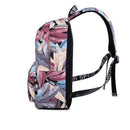 Fashion Waterproof Polyester Women Backpack Multicolor Feather Printing Gir