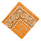Novelty Double Sided Paisley Print Cowboy Bandana Head Wrap Wristband Orange