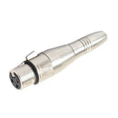 1/4" XLR Female To Female Jack For Headphone Microphone Mic Amplifier Parts