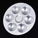 Aluminum Palette 6-Well Round 5.31 Inches V1E2