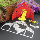 3pcs Bride Groom Wedding Cutting Dies Stencil Scrapbooking Card Embossing