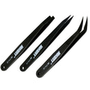 3 Pcs Tweezers Set Straight Bent Tweezers Jewelry Watch Phone Repairs Tool