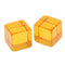 25 Pieces D6 Six Sided Transparent Blank Dices Board Game Transparent Orange