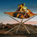 Foldable Portable Campfire Rack Outdoor Camping Burning Fireplace Pit Fire M5C4
