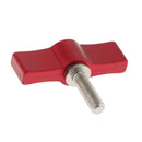 Aluminum T Type M5 Rotating Knob Handle Adjustable Thumb Lever Screw (Red,