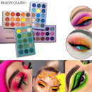 60 COLORS BEAUTY GLAZED Glitter Eyeshadow Palette Pigment Shimmer Metalic Q9L1