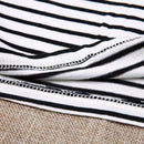 Long Sleeve Nursing T-Shirt for Pregnant Women Striped Maternity Clothes