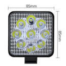 27W Square Spot LED Work Light Lamp Headlight Offroad Fog Driving SUV ATV Tr!E