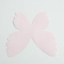 100pcs Cut Out Fabric Butterfly for DIY Bridal Hair Accessories 55mm Pink