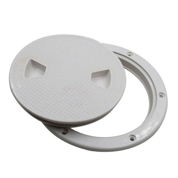 White Non Slip 6" Deck Inspection Hatch For Marine Corrosion Resistant
