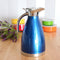 1.5L Stainless Steel Tea Water Pot Double-Wall Insulated Coffee Carafe Blue