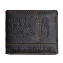 Mens Leather Bifold Wallet Credit/ID Card Receipt Holder Coin Purse