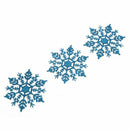 12 Pcs Glitter Snowflake Christmas Ornaments Xmas Tree Hanging Decoration B P9J4