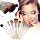 10pcs Bamboo Handle Eyeshadow Eyelash Blusher Powder Makeup Brushes Kit Set A