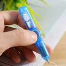 Spinner pen light fingertip ballpoint pen stress relief school gift station K5T3