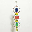 2 Packs Bird Swing Chewing Toys Parrot Hammock Bell Toys Suitable for Small
