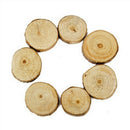 10pcs 3-4CM Wood Log Slices Discs for DIY Crafts Wedding Centerpieces WSR BX
