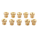 6mm Thread Motorcycle Main Jet Kit Carburetor 98-130 10 Size Injector Nozzle
