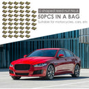 50pcs U Type Nuts Car Interior Door Trim Panel Fastener Clip U Nuts (No.6) A