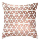 Geometric Cushion Covers Soft Plush Throw Pillow Covers 45Cm X 45Cm Set Of
