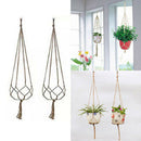 hemp rope new braided hanger pot green plant hanging rope basket  JR