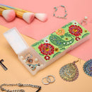 DIY Flower Special Shaped Diamond Painting 2 Grids Pencil Storage Box Gift