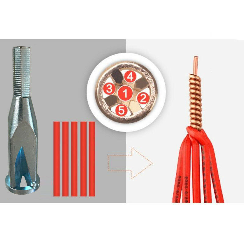 Quick Twist Wire Tool Stripper Cable Connector Electrical Drill -Univ Power P1C8