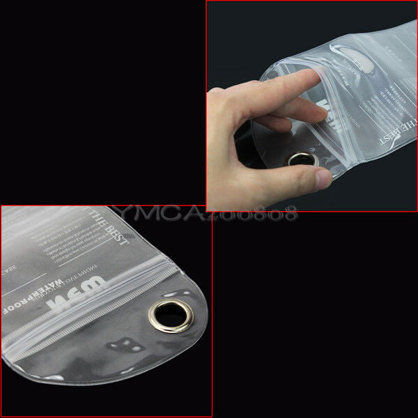 5Pcs Waterproof Mobile Cell Phone Camera PVC Dry Plastic Bag Pouch Case New