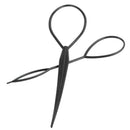 2 pcs Topsy Tail Hair Styler Hair Style Hair Twister Snare Loop Black