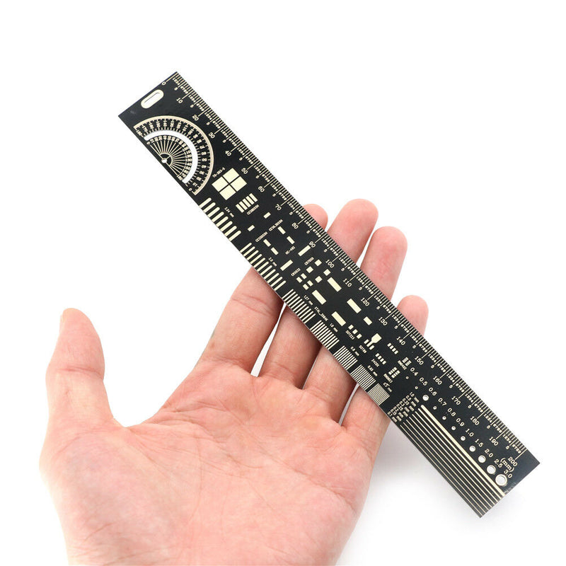 20cm Multifunctional PCB Ruler Measuring Tool Resistor Capacitor ChWGJ Gw