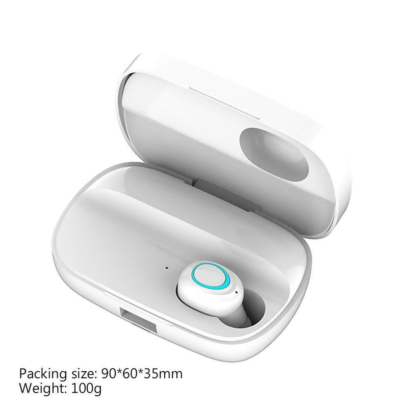 S11 Wireless BT5.0 Touch Control Single Earbud Headset with Charging Case