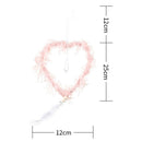 Christmas Tree Pendant Cute Plush Home Festival Ornaments (Heart Pink) A