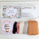 Cute Mouse and Dog Needle Felting Kit Crafts Wool Kit for DIY Home Ornaments