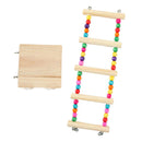 Wood Ladder Pet Birds Climbing Toys Parrots Swing