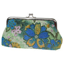 Women's Coin Purse Flower Pouch Wallet Money Bag(green)