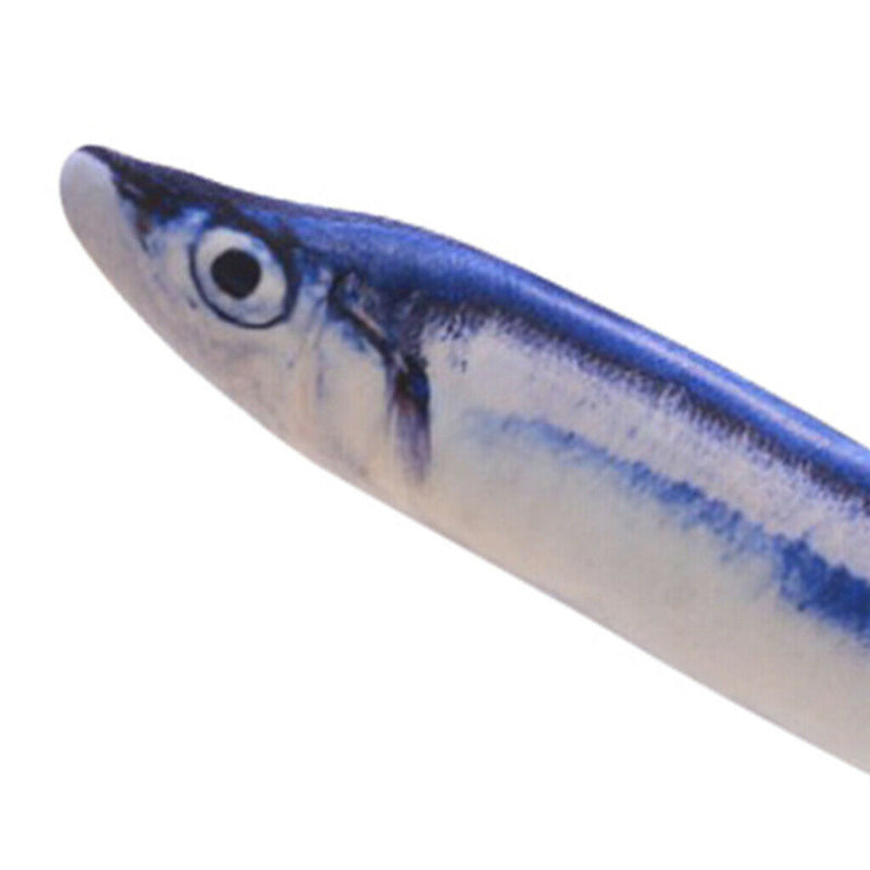 2pcs Pet Kitten Moving Wagging Fish Toys Cat Chew Training Kicker For Cat