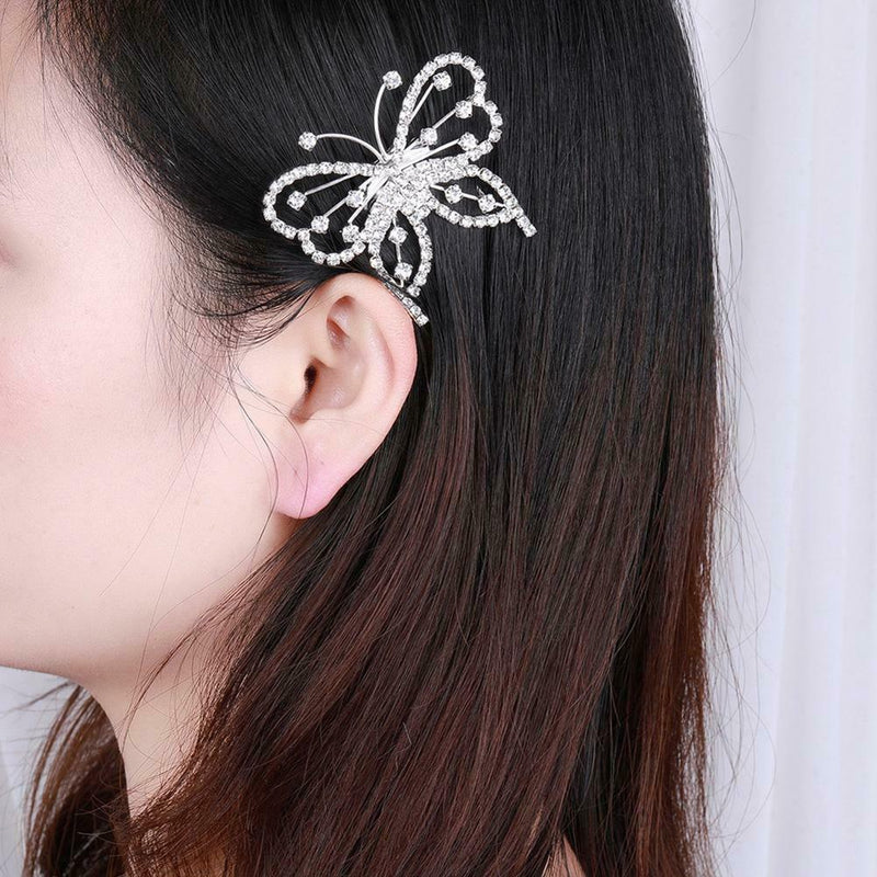 Elegant Rhinestone Hairpin Crystal Hair Comb Women Wedding Valentine Gift